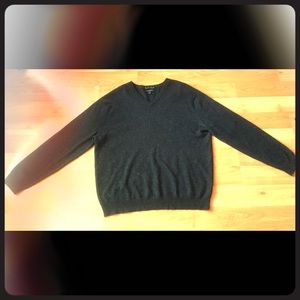 Black L Cashmere Club Room Sweater